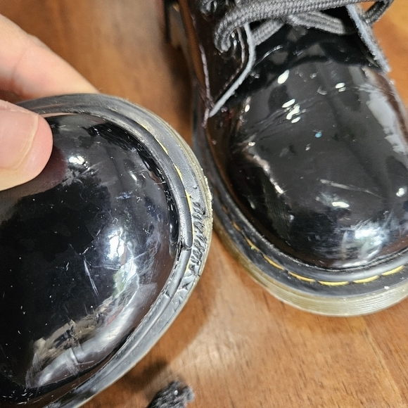 Doctor Marten patent leather 1460 kids boots size 13 - Picture 6 of 9